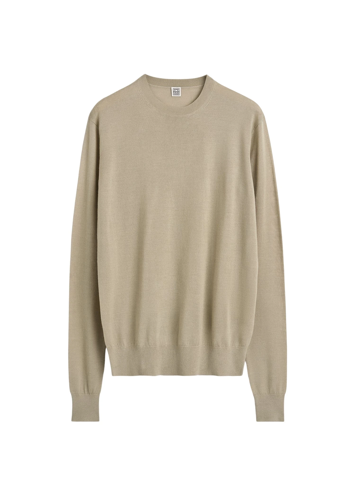 Toteme-Fine-crew-knit-in-Fawn21408_nobg Totême Fine crew knit in Fawn - Knitwear - Scandinavian Minimalist Luxury at Luxury Shoes