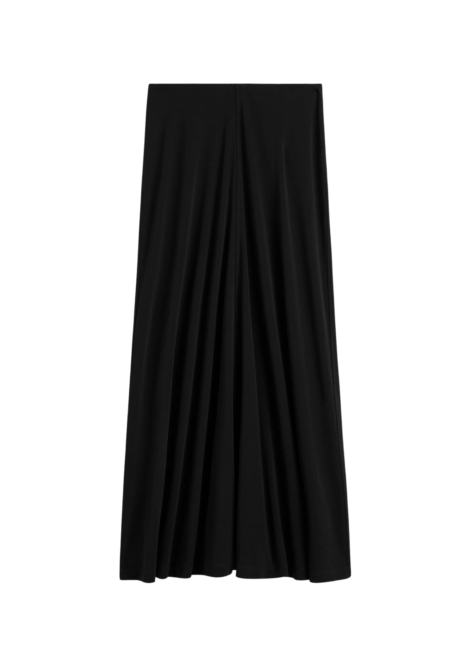 Toteme-Flared-jersey-skirt-in-Black93760_nobg Totême Flared jersey skirt in Black - Skirts - Scandinavian Minimalist Luxury at Luxury Shoes