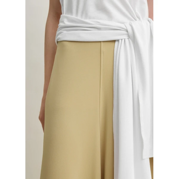 Totême Flared jersey skirt in Chai - Skirts - Scandinavian Minimalist Luxury at Luxury Shoes 