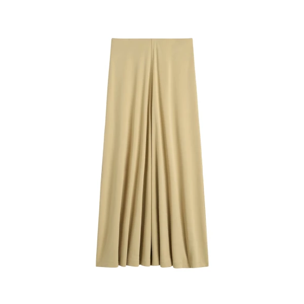 Totême Flared jersey skirt in Chai - Skirts - Scandinavian Minimalist Luxury at Luxury Shoes 