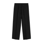 Totême Fluid drawstring trousers in Black - Pants - Scandinavian Minimalist Luxury at Luxury Shoes 