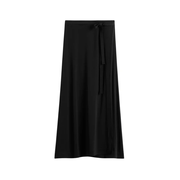 Totême Fluid jersey skirt in Black - Skirts - Scandinavian Minimalist Luxury at Luxury Shoes 