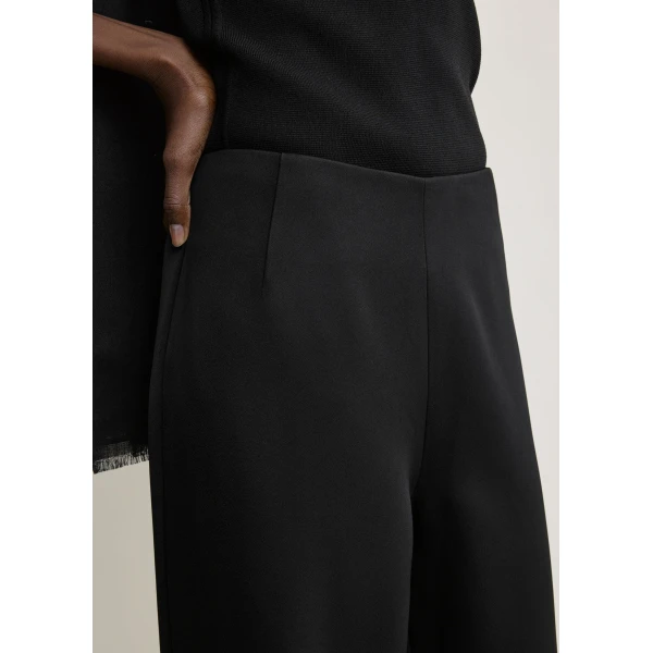 Totême Fluid satin trousers in Black - Pants - Scandinavian Minimalist Luxury at Luxury Shoes 