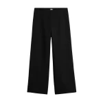 Totême Fluid satin trousers in Black - Pants - Scandinavian Minimalist Luxury at Luxury Shoes 