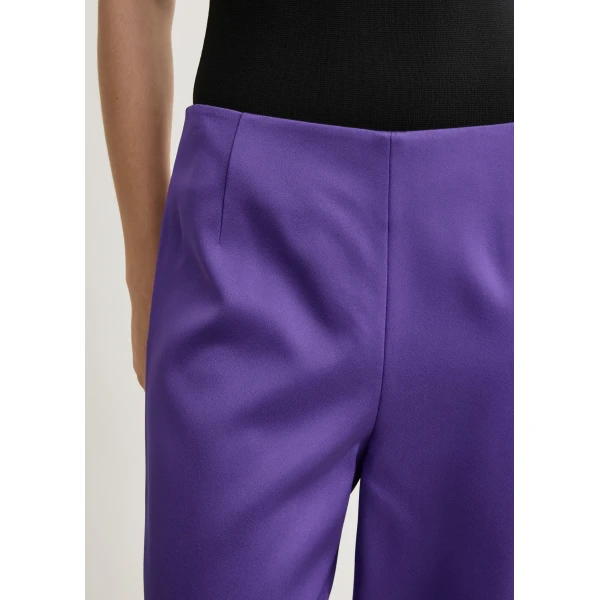 Totême Fluid satin trousers in Violet - Pants - Scandinavian Minimalist Luxury at Luxury Shoes 