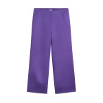 Totême Fluid satin trousers in Violet - Pants - Scandinavian Minimalist Luxury at Luxury Shoes 