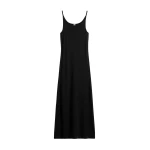 Totême Fluid slip dress in Black - Dresses - Scandinavian Minimalist Luxury at Luxury Shoes 