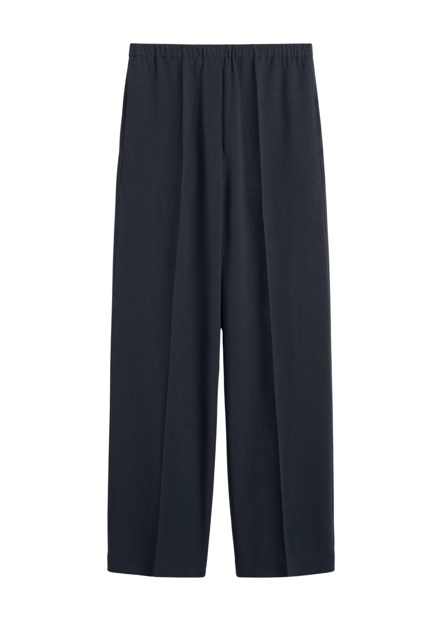 Toteme-Fluid-winter-trousers-in-Navy39126_nobg Totême Fluid winter trousers in Navy - Pants - Scandinavian Minimalist Luxury at Luxury Shoes