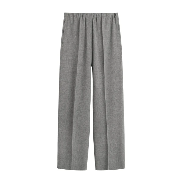 Totême Fluid winter trousers mid grey in Mid grey melange - Pants - Scandinavian Minimalist Luxury at Luxury Shoes 