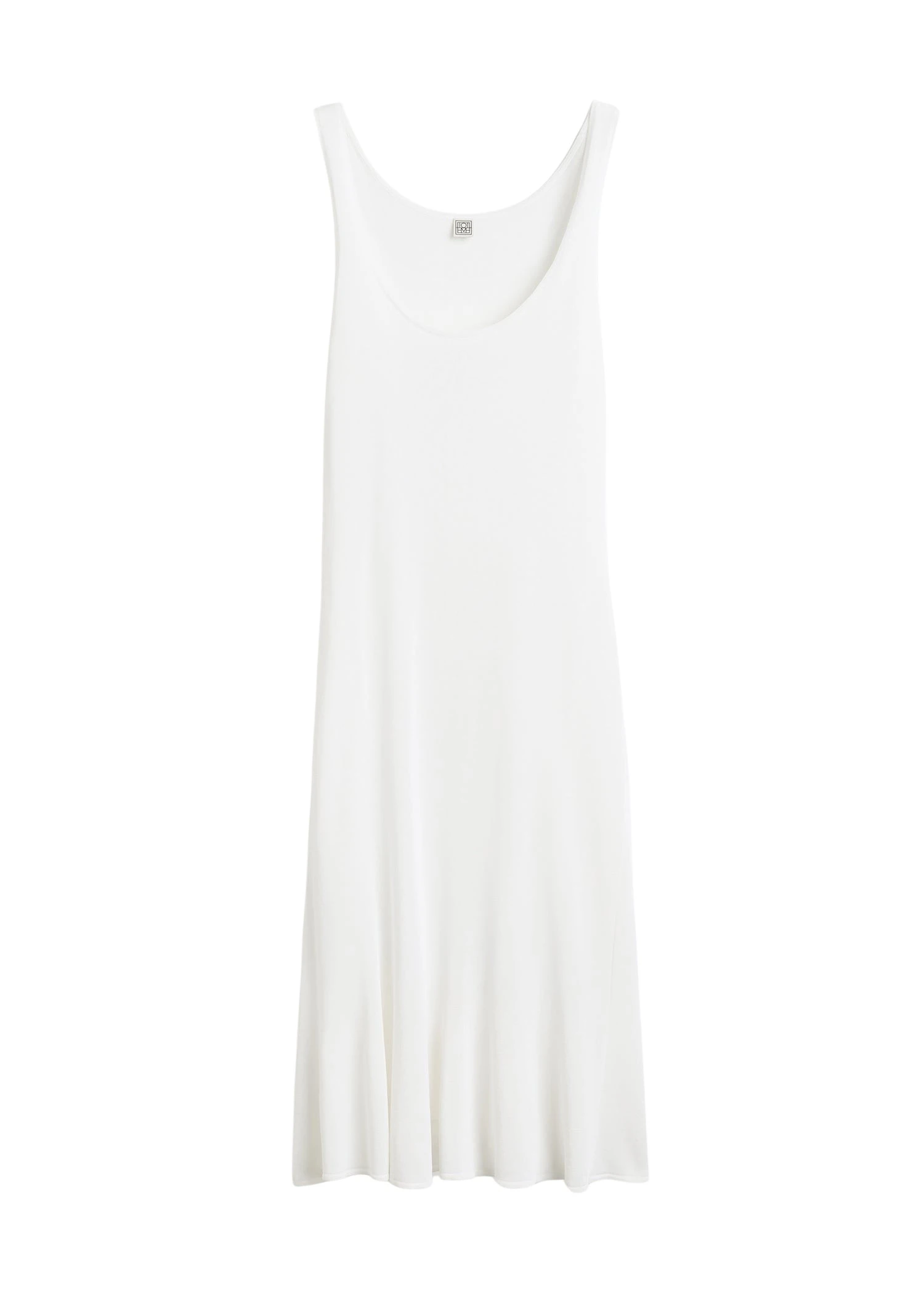 Toteme-Fluted-hem-dress-in-Optic-white18304_nobg Totême Fluted hem dress in Optic white - Dresses - Scandinavian Minimalist Luxury at Luxury Shoes