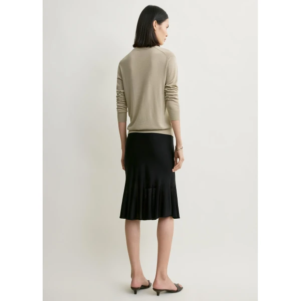 Totême Fluted knit skirt in Black - Skirts - Scandinavian Minimalist Luxury at Luxury Shoes 