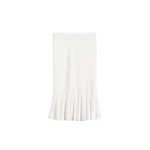Totême Fluted knit skirt in Optic white - Skirts - Scandinavian Minimalist Luxury at Luxury Shoes 