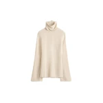 Totême Frayed-edge slim top in Stone - Tops - Scandinavian Minimalist Luxury at Luxury Shoes 