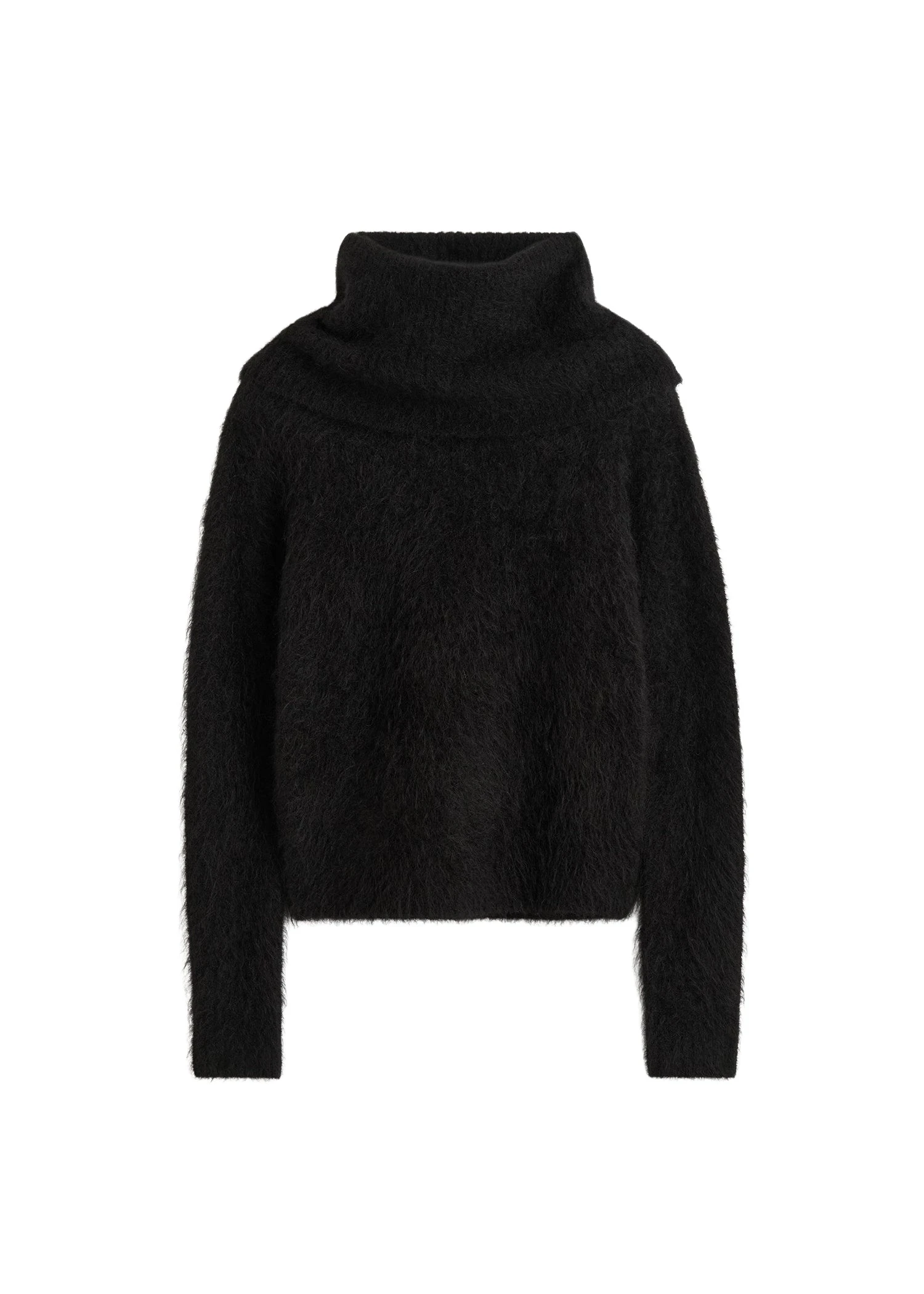 Toteme-Funnel-alpaca-blend-knit-in-Black61449_nobg Totême Funnel alpaca-blend knit in Black - Knitwear - Scandinavian Minimalist Luxury at Luxury Shoes