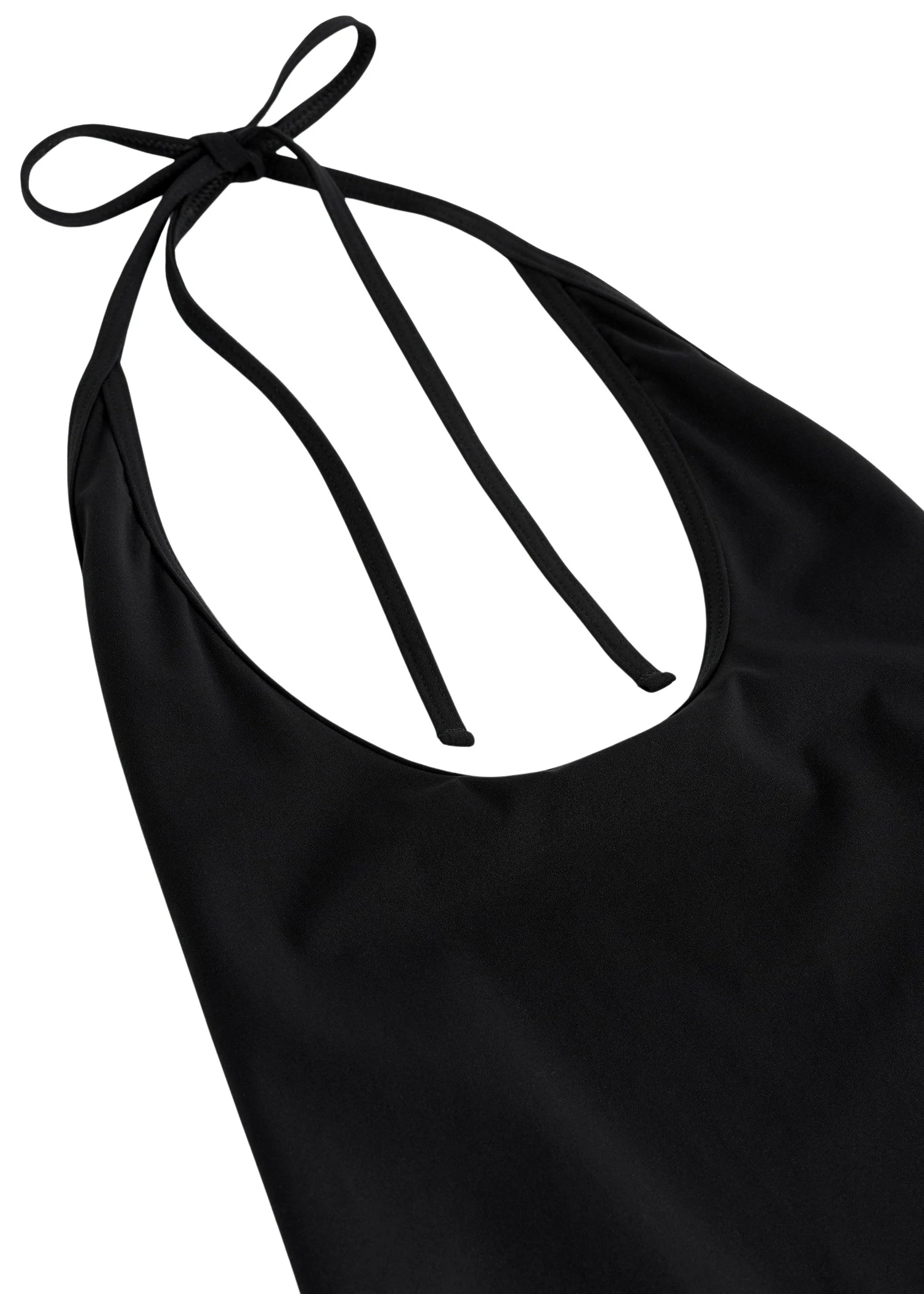 Toteme-Halter-tie-swimsuit-in-Black72434_nobg Totême Halter tie swimsuit in Black - Beachwear - Scandinavian Minimalist Luxury at Luxury Shoes