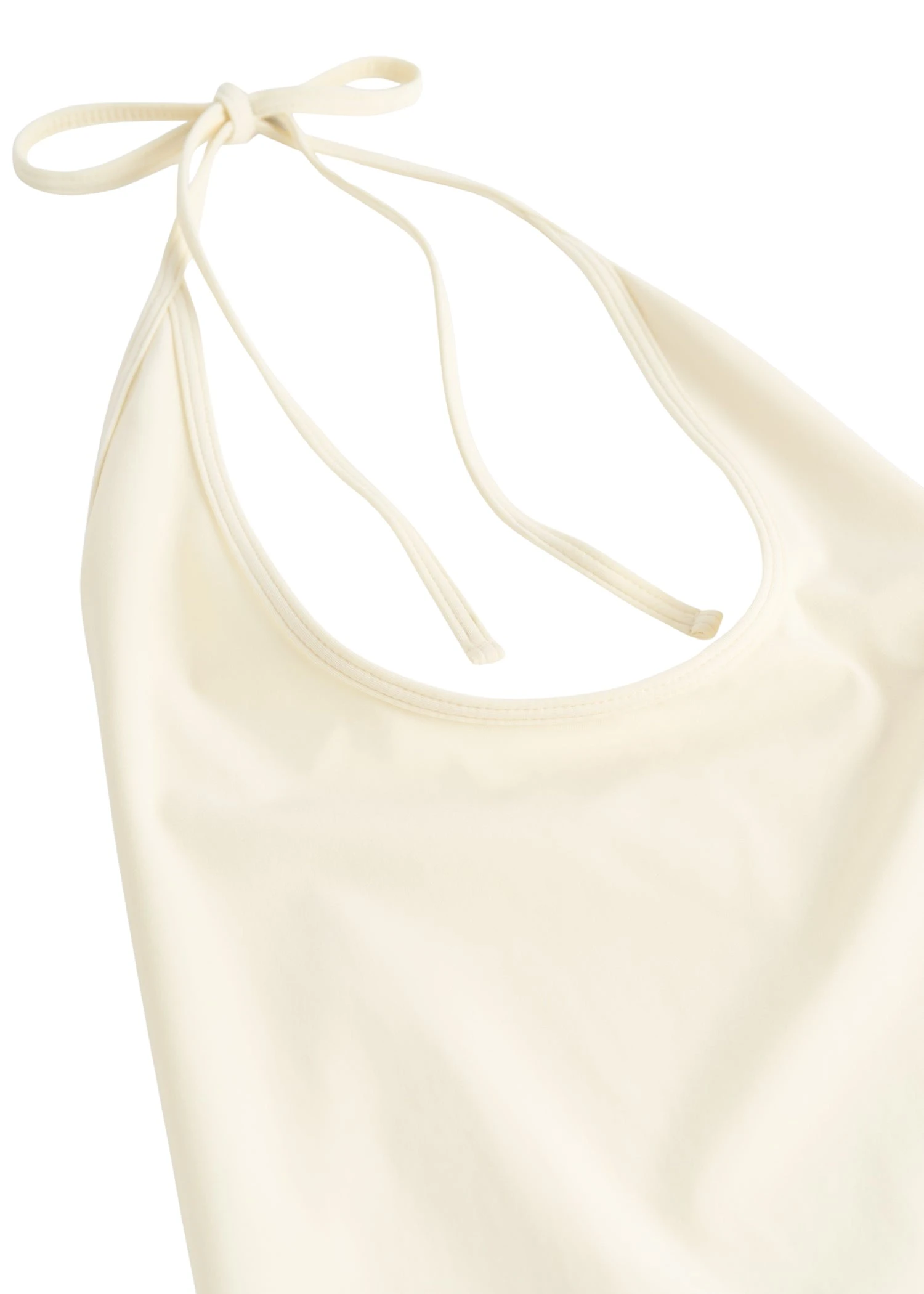 Toteme-Halter-tie-swimsuit-in-Ecru48931_nobg Totême Halter tie swimsuit in Ecru - Beachwear - Scandinavian Minimalist Luxury at Luxury Shoes