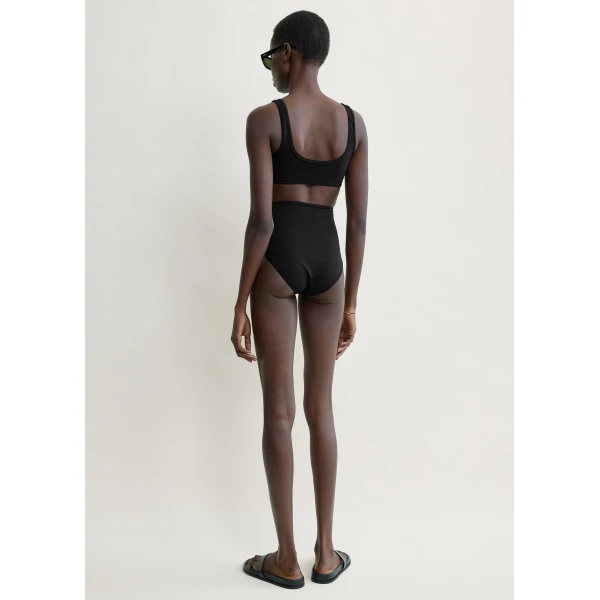 Totême High bikini bottoms in Black - Beachwear - Scandinavian Minimalist Luxury at Luxury Shoes 