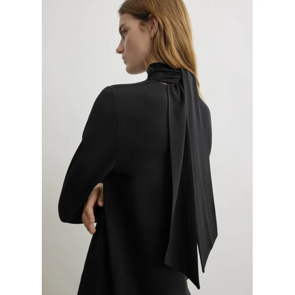 Totême High-neck jersey top in Black - Tops - Scandinavian Minimalist Luxury at Luxury Shoes 