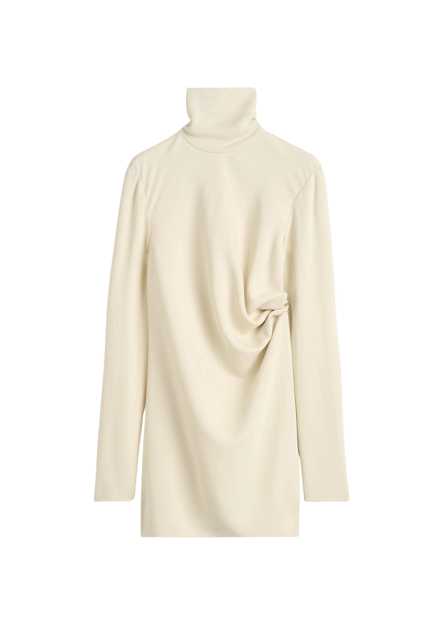 Toteme-High-neck-twist-blouse-in-Ecru51766_nobg Totême High-neck twist blouse in Ecru - Tops - Scandinavian Minimalist Luxury at Luxury Shoes