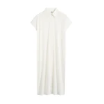 Totême Jersey shirtdress in Off-white - Dresses - Scandinavian Minimalist Luxury at Luxury Shoes 