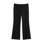Totême Kick flare trousers in Black - Pants - Scandinavian Minimalist Luxury at Luxury Shoes 
