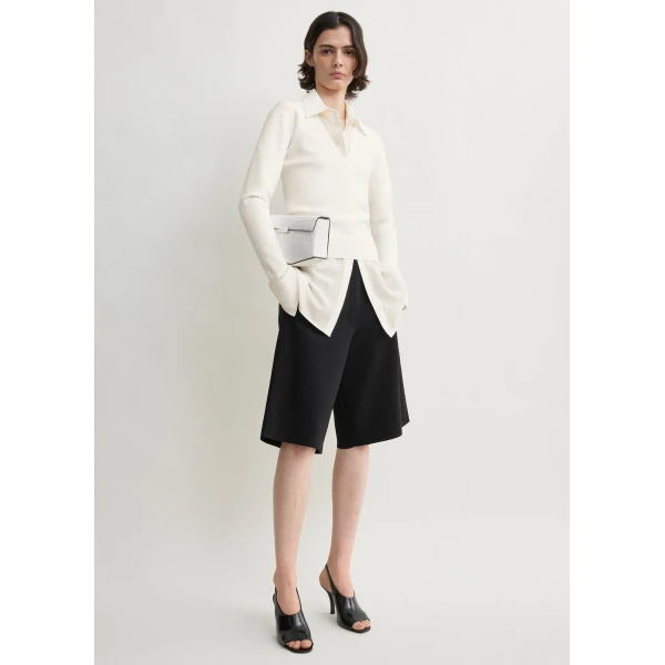 Totême Knit shorts in Black - Shorts - Scandinavian Minimalist Luxury at Luxury Shoes 
