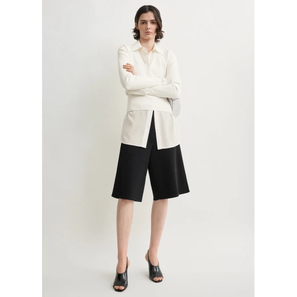 Totême Knit shorts in Black - Shorts - Scandinavian Minimalist Luxury at Luxury Shoes 