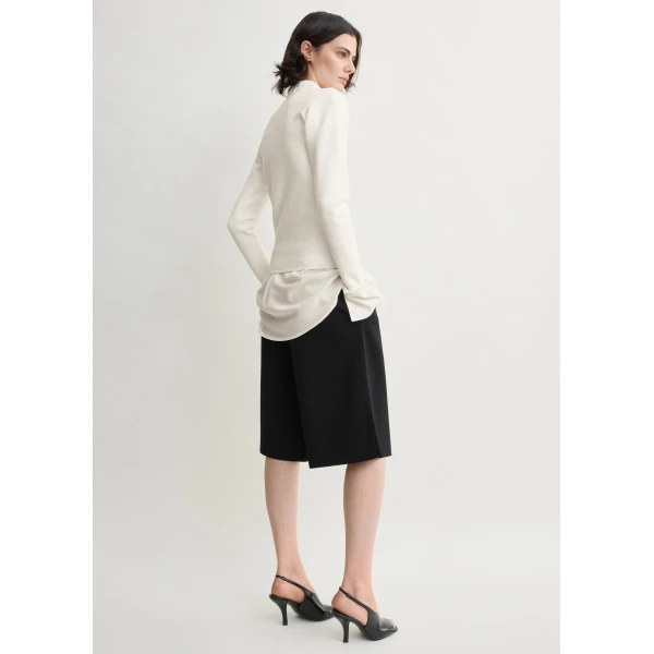 Totême Knit shorts in Black - Shorts - Scandinavian Minimalist Luxury at Luxury Shoes 