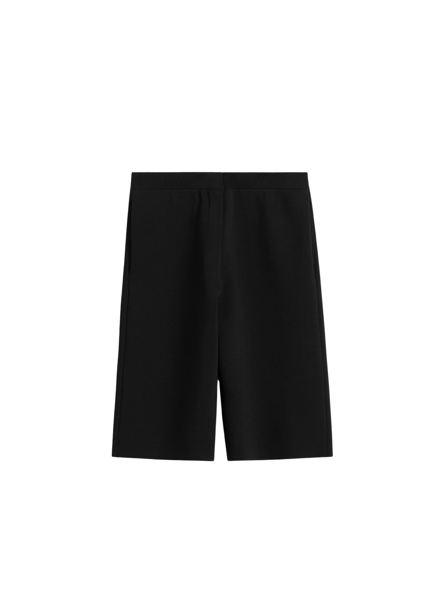 Toteme-Knit-shorts-in-Black73897_nobg Totême Knit shorts in Black - Shorts - Scandinavian Minimalist Luxury at Luxury Shoes