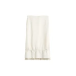 Totême Layered satin skirt in White - Skirts - Scandinavian Minimalist Luxury at Luxury Shoes 