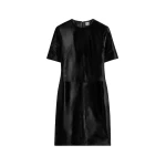 Totême Leather dress in Black - Dresses - Scandinavian Minimalist Luxury at Luxury Shoes 