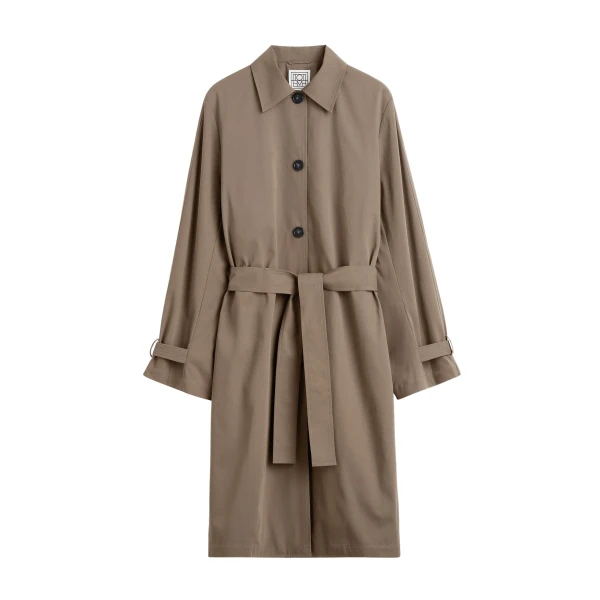 Totême Light spring trench in Hazel - Coats - Scandinavian Minimalist Luxury at Luxury Shoes 