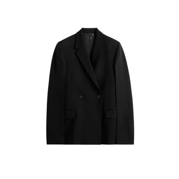 Totême Long boxy blazer in Black - Jackets - Scandinavian Minimalist Luxury at Luxury Shoes 