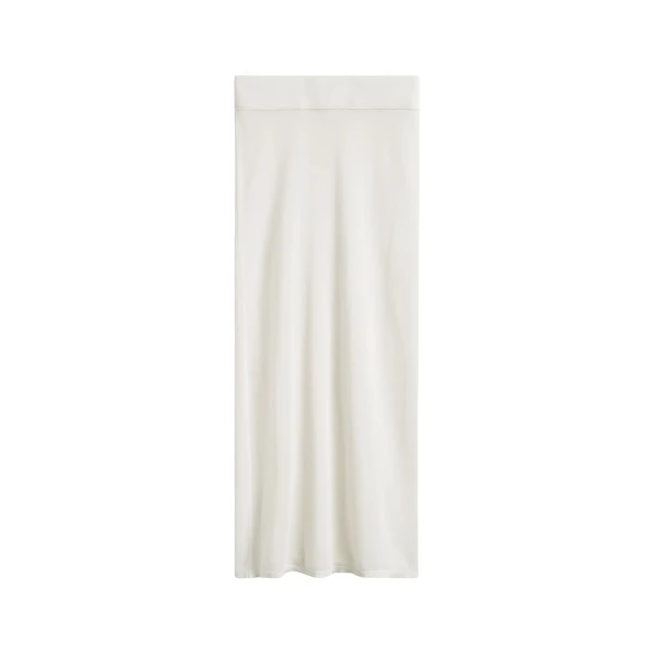 Totême Long knit skirt in White - Skirts - Scandinavian Minimalist Luxury at Luxury Shoes 