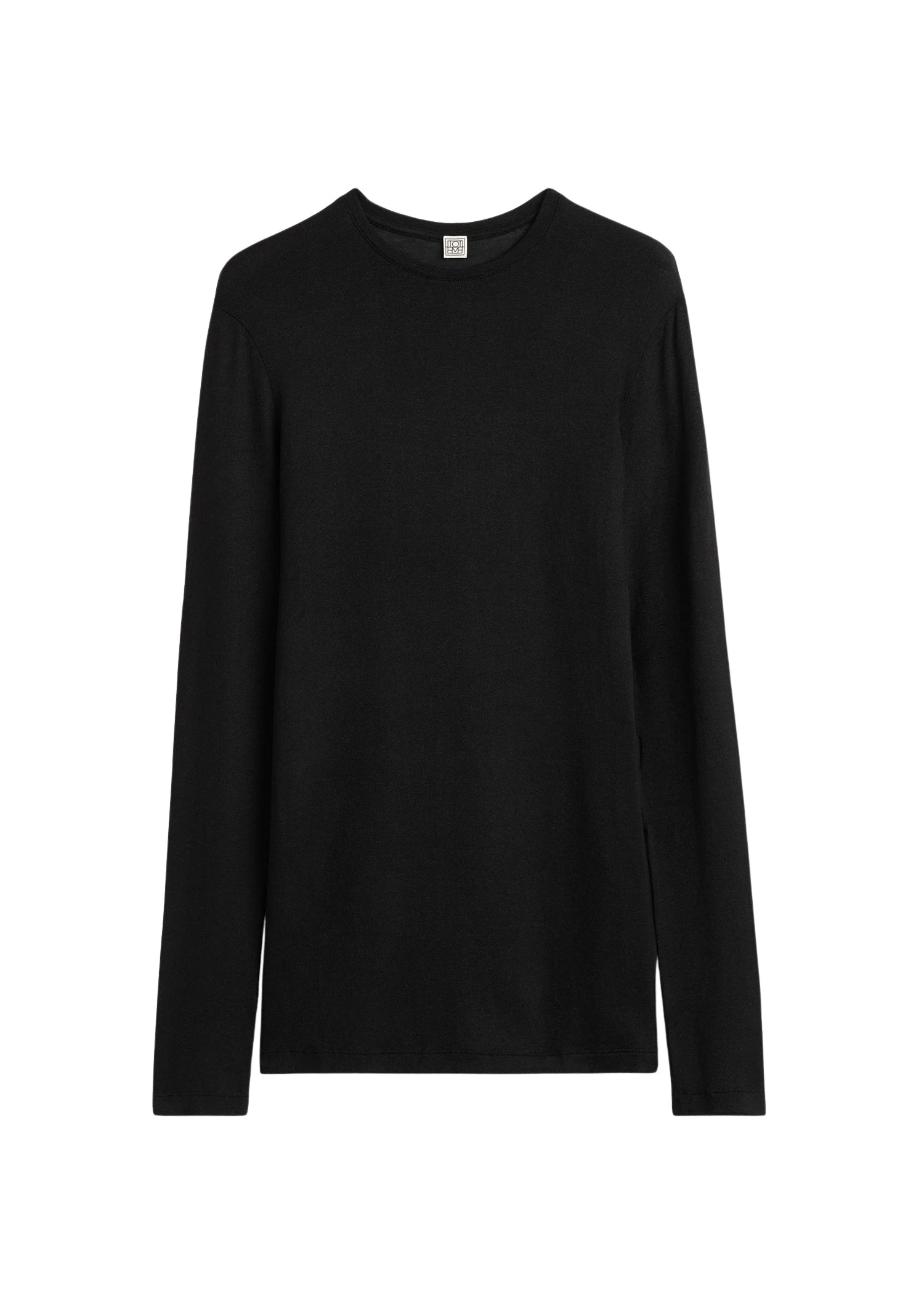 Toteme-Long-sleeve-jersey-top-in-Black36528_nobg Totême Long-sleeve jersey top in Black - Tops - Scandinavian Minimalist Luxury at Luxury Shoes