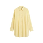 Totême Long summer shirt in Buttercup - Dresses - Scandinavian Minimalist Luxury at Luxury Shoes 