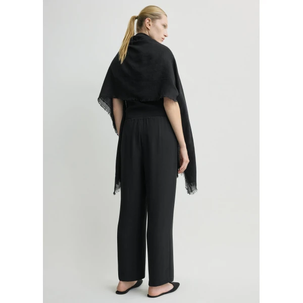 Totême Lounge trousers in Black - Pants - Scandinavian Minimalist Luxury at Luxury Shoes 
