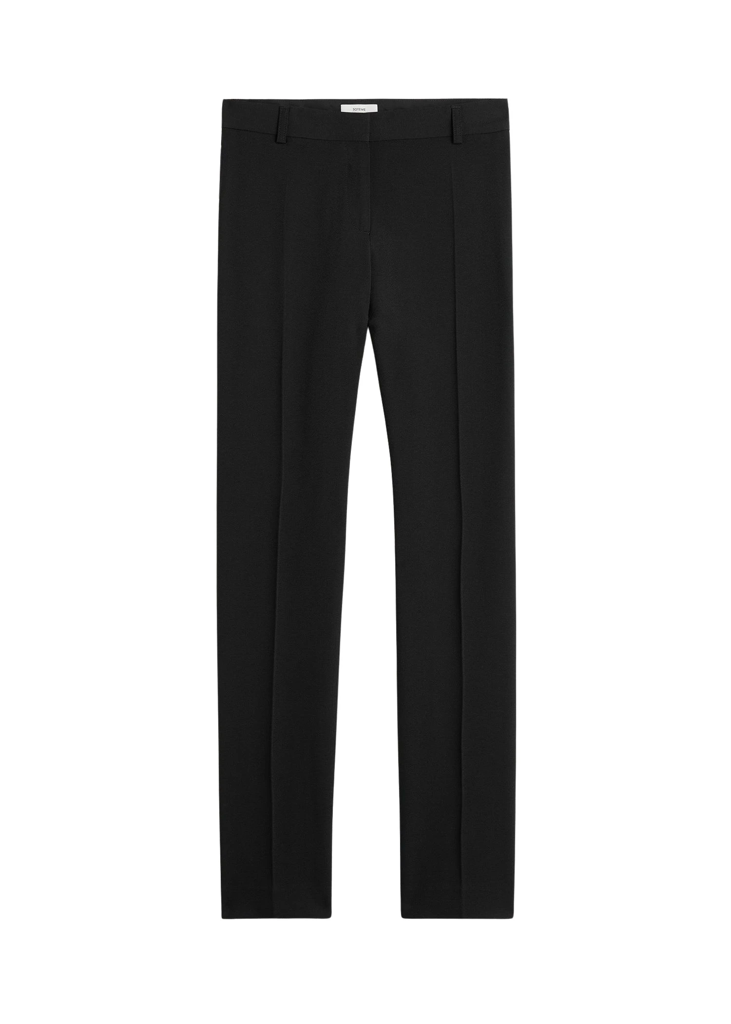Toteme-Low-waist-slim-evening-trousers-in-Black50894_nobg Totême Low-waist slim evening trousers in Black - Pants - Scandinavian Minimalist Luxury at Luxury Shoes