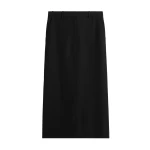 Totême Low-waist straight skirt in Black - Skirts - Scandinavian Minimalist Luxury at Luxury Shoes 