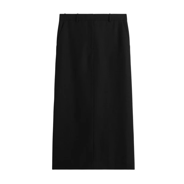Totême Low-waist straight skirt in Black - Skirts - Scandinavian Minimalist Luxury at Luxury Shoes 