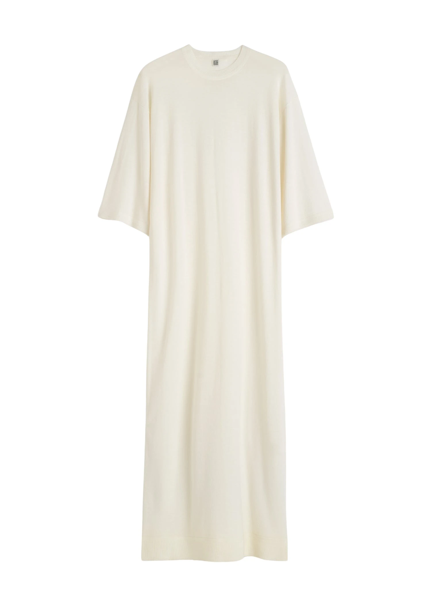 Toteme-Merino-knit-tee-dress-in-Ecru34702_nobg Totême Merino knit tee dress in Ecru - Dresses - Scandinavian Minimalist Luxury at Luxury Shoes