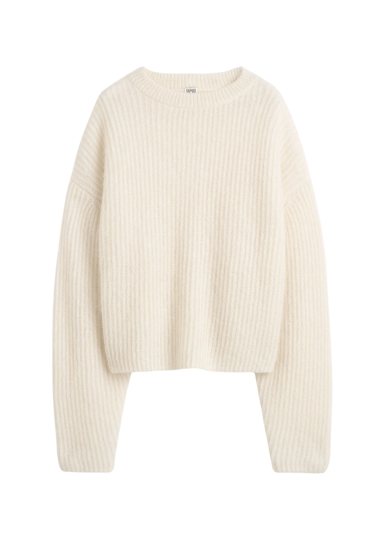 Toteme-Mohair-blend-rib-knit-in-Ecru59581_nobg Totême Mohair blend rib knit in Ecru - Knitwear - Scandinavian Minimalist Luxury at Luxury Shoes