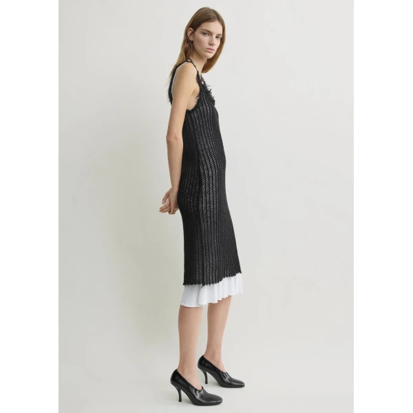 Totême Mohair knit tank dress in Black - Dresses - Scandinavian Minimalist Luxury at Luxury Shoes 