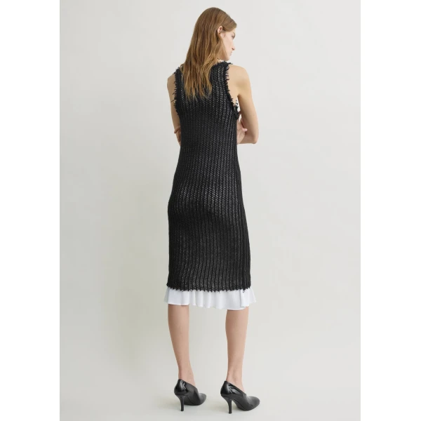 Totême Mohair knit tank dress in Black - Dresses - Scandinavian Minimalist Luxury at Luxury Shoes 