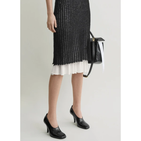 Totême Mohair knit tank dress in Black - Dresses - Scandinavian Minimalist Luxury at Luxury Shoes 