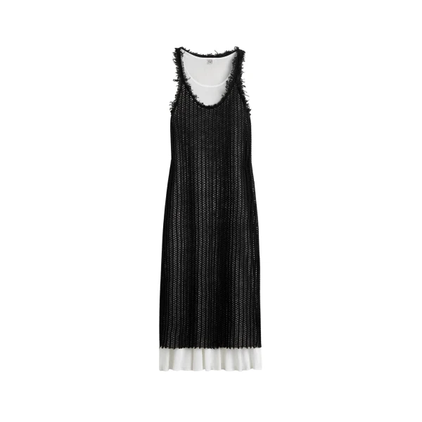 Totême Mohair knit tank dress in Black - Dresses - Scandinavian Minimalist Luxury at Luxury Shoes 