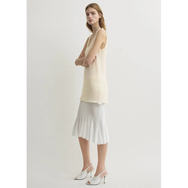 Totême Mohair knit tank in Off-white - Knitwear - Scandinavian Minimalist Luxury at Luxury Shoes 