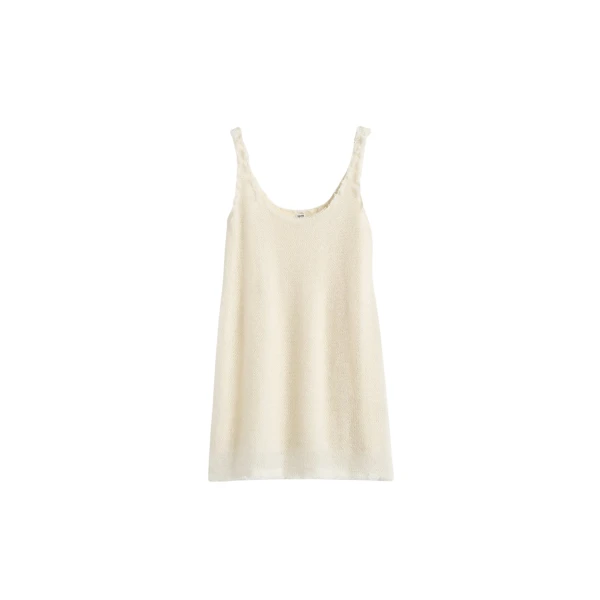 Totême Mohair knit tank in Off-white - Knitwear - Scandinavian Minimalist Luxury at Luxury Shoes 