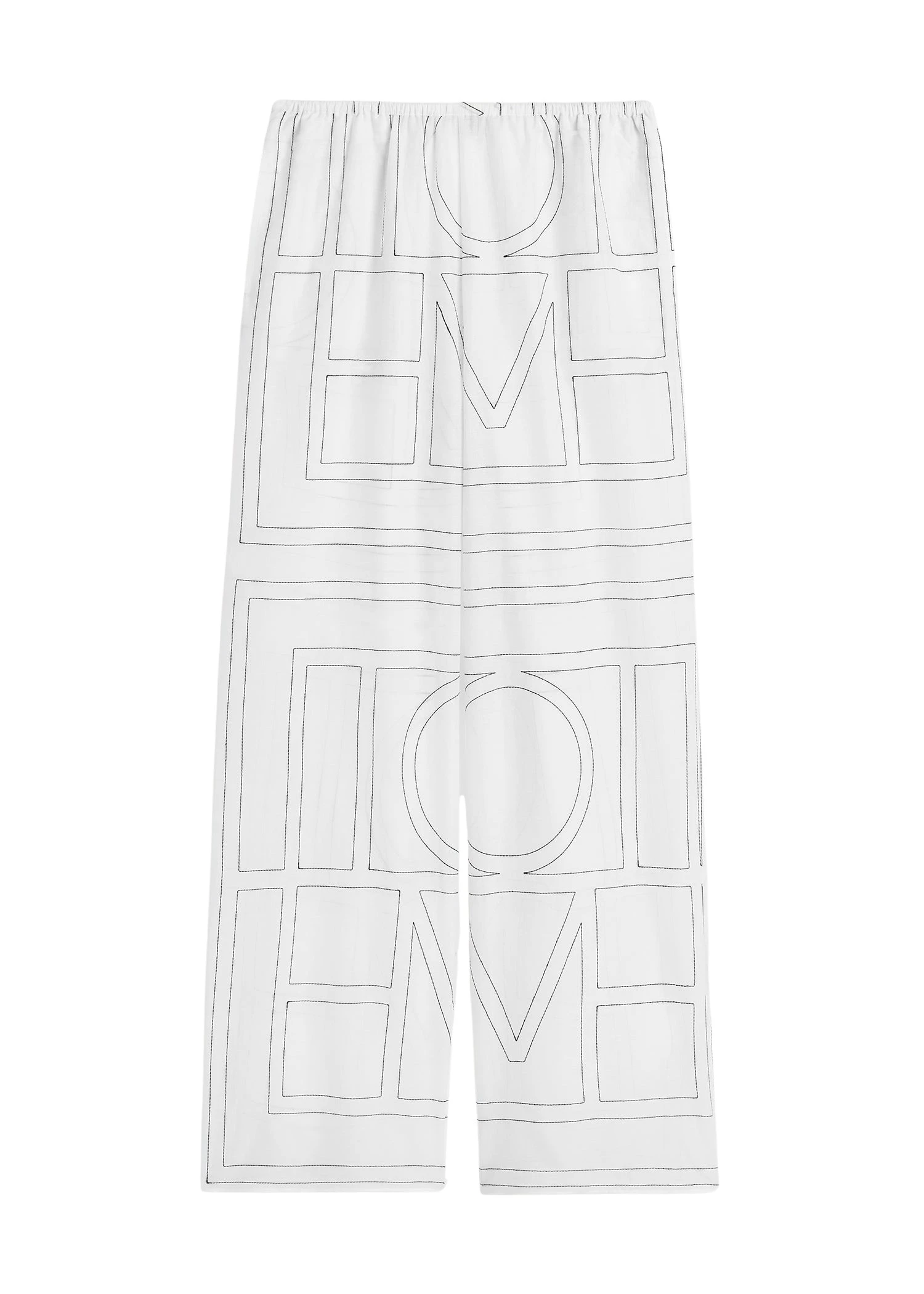 Toteme-Monogram-cotton-blend-pj-bottoms-in-White-Black86678_nobg Totême Monogram cotton-blend pj bottoms in White / Black - Pants - Scandinavian Minimalist Luxury at Luxury Shoes