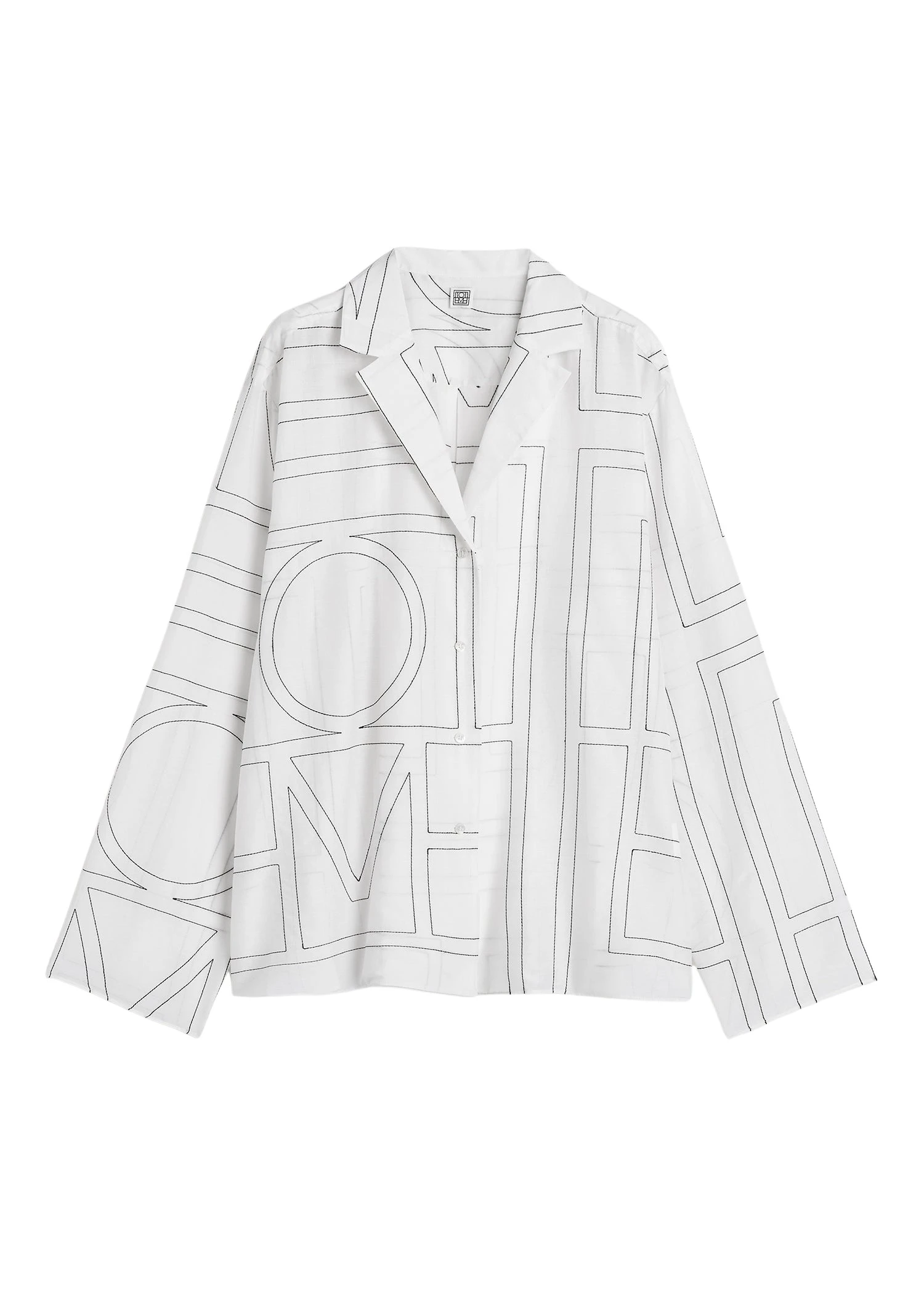 Toteme-Monogram-cotton-blend-pj-top-in-White-Black16091_nobg Totême Monogram cotton-blend pj top in White / Black - Tops - Scandinavian Minimalist Luxury at Luxury Shoes
